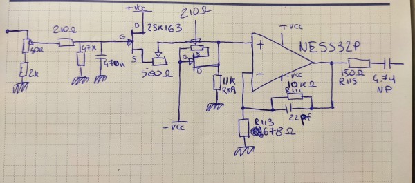 Schema input/preamp Audio Art A-120